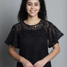 SZN Flared Sleeve Lace Top-picture-10