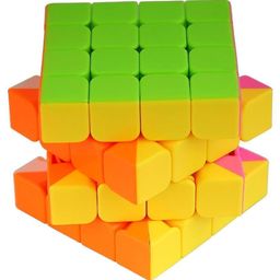 Enorme High Speed Smooth Stickerless 4x4x4 Cube and 3x3x3 Round Bubble Magic Cube - Multicolor image 3
