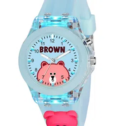 SWADESI STUFF Unisex Kids Dial & Straps Analogue Multi Function Watch MULTI LIGHT BLUE PANDA-8