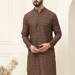SOJANYA Men Floral Printed Kurta-picture-28