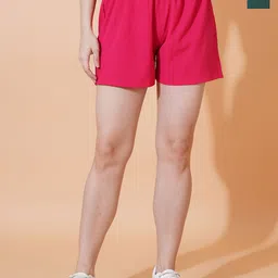 Parona Women Pack of 2 Regular Fit Mid-Rise Regular Shorts-picture-19