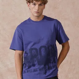 WROGN Men Regular Fit Cotton T-shirt-image-30