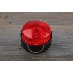 RS PRO Red Flashing Beacon 10-100 V DC 20-72 V AC Stud Mount Surface Mount Xenon Bulb, 1879651-17
