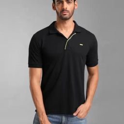 Kazo Black Regular Fit  Polo T-Shirt-picture-29