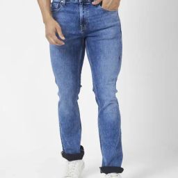Spykar Mid Blue Cotton Comfort Fit Jeans-picture-33