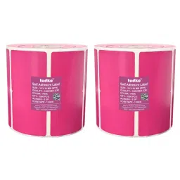 Tudko 38x38 mm 80 GSM 2 UP Self Adhesive Paper Label Pink (Pack of 2 Pcs)-image-47