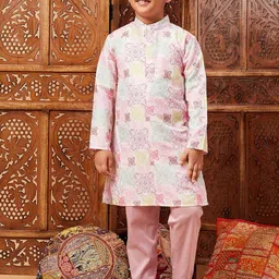 Stylo Bug Boys Printed Regular Kurta with Pyjamas image 1