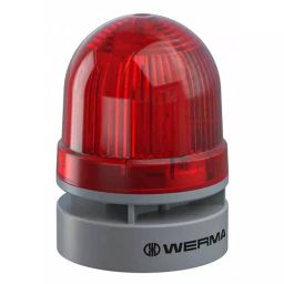 Werma Sounder Beacon EvoSIGNAL Mini Series Red 12 V AC/DC IP66 Base Mount 95dB at 1 Metre, 460.120.74-image-109