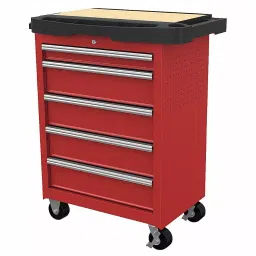 Westward Rolling Tool Cabinet Red Light Duty, 31CE53-21