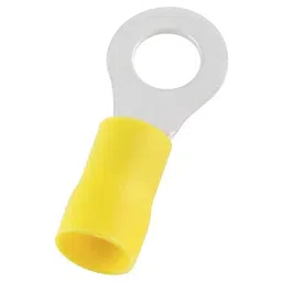 RS PRO Insulated Ring Terminal 6.4 mm Stud Size 4 mm² to 6 mm² Wire Size Yellow, 1788669-image-93