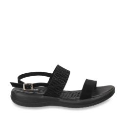 Mochi Women's Black Back Strap Sandals-image-51