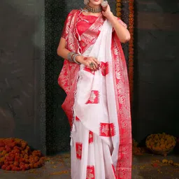 Astita Woven Design Zari Saree For Festivals & Pooja-image-59