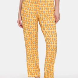 Zivame Yellow Printed Pyjamas-image-24