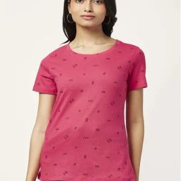 Honey by Pantaloons Pink Cotton Printed T-Shirt-picture-21