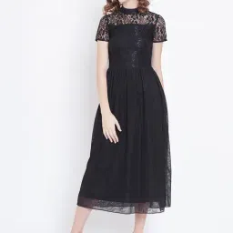 DODO & MOA Black A-Line Dress-picture-7