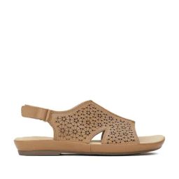 Hush Puppies by Bata Women's Tan Sling Back Sandals-image-40