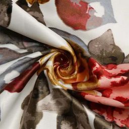 Swayam OMEGA Red & Grey Polyester 180 TC 330 GSM Door Curtain image 2
