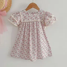 LULU & SKY Floral Print Flared Sleeve A-Line Dress-picture-51