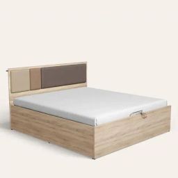 Godrej Interio Upmods Trio Engineered Wood Queen Hydraulic Bed - Sonoma Oak, Delivery Condition-picture-33
