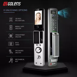 GOLENS Luxury Digital Door Lock with 3D Face Recognition Biometric Lock, X13 image 2