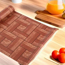 REVEXO Brown & Beige Geometric Printed Water-Resistant Shelf Liner-3