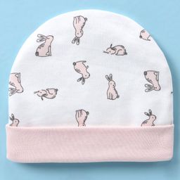 Ben Benny Interlock Knit Bunny Printed Cap White - Diameter 10 cm-picture-10