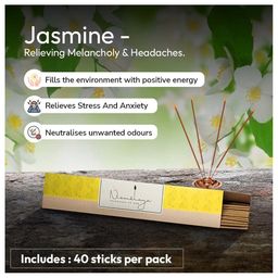 Nirmalaya Jasmine Incense Sticks Agarbatti - 40 Sticks -Pack of 2-30
