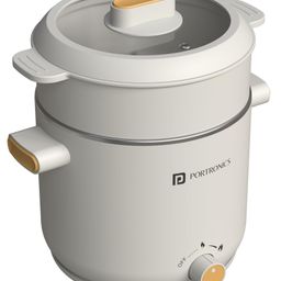 Portronics POR-2839 Anymeal Multifunctional 1.5L Electric Kettle With Steamer, Dual Temperature Settings, Non Stick, Multi Cook kettle for Water, Steaming, Milk, Coffee, Noodles, Rice, 600W-12