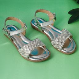 boyz n galz Pearls Embellished Metallic Sandals - Silver-image-88