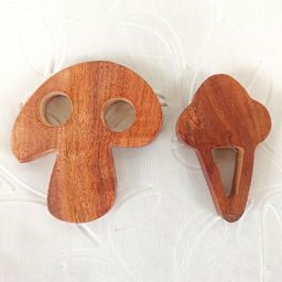 taruh kids Mushroom & Ice-cream Neem Teether image 2