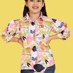 Ishti Floral Print Shirt Style Top-image-34