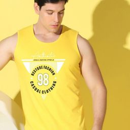 WOOSTRO Printed Gym Innerwear Vest VWS26 98 YELLOW-image-19