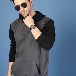 Rigo Men Colourblocked Hooded Sweatshirt-picture-21