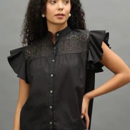 Club York Black Cotton Solid Shirt-image-89
