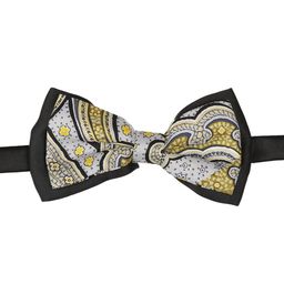 Tossido Yellow Printed Bow Tie-image-5