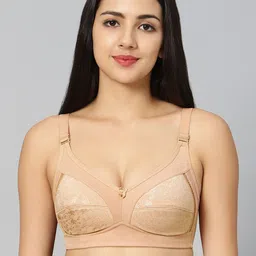 Bluenixie Floral Self Design Full Coverage Non Padded Minimizer Bra With All Day Comfort-20
