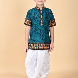 HUMAN CHOICE Kids-Boys Pure Cotton Kurta Sets-image-86