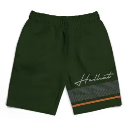 HELLCAT Kids Olive Printed Shorts-image-101