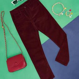 Pantaloons Junior Wine Regular Fit Trousers-picture-6