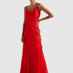 Forever New Floral Embroidered Shoulder Straps Fit And Flare Dress-picture-45