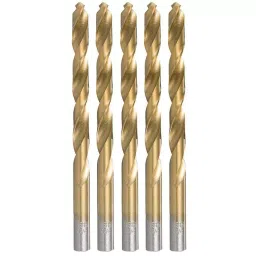 Makita Ø1/2 x 6 inch High-Speed Steel Titanium Nitride Metal Drill Bit Shank Type, D-64945 (Pack of 5)-10