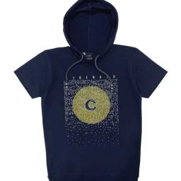 Cavio Boys Navy Cotton Printed T-Shirt-image-44