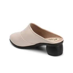 Ladies Hub Textured Block Mules image 3