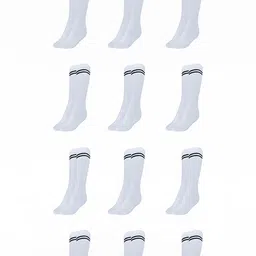 MUKHAKSH Unisex White Socks-image-70