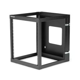 StarTech.com Black 12U Steel Server Rack with 4-Post Wall Mount Frame, RK1219WALLOH-image-86