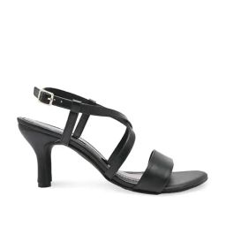 Rocia by Regal Women's Black Back Strap Stilettos-picture-18