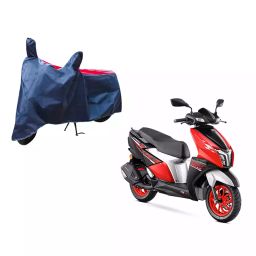 Auto Pearl Waterproof Two Wheeler Cover For TVS NTORQ (Red & Blue)-picture-24