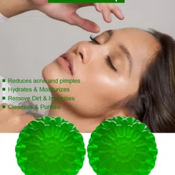 GROOVY Set Of 2 Cherry Cheer Green Tea Bathing Soap- 100 g Each-55
