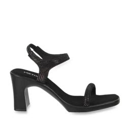 Metro Women's Black Ankle Strap Sandals-image-94