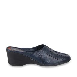 Catwalk Women's Blue Wedge Mules-image-17